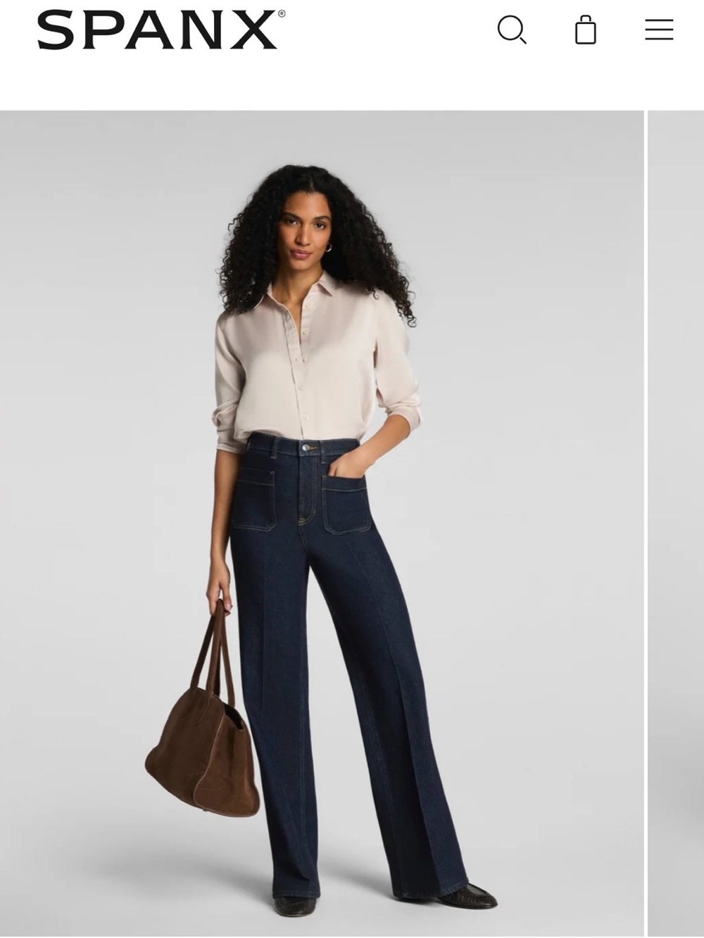 SPANX Easy Flare Jeans with Patch Pockets | Marina